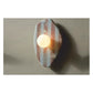 JS-GL-MB 200-300 RD - Black Metal & Red Marble & Glass Marble Wall Light