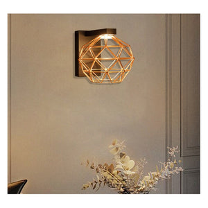 JS-GL-MD8050-WCOP - COPPER & BLACK ACRYLIC Metal Wall Light