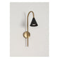 JS-GL-MD8070-W - ANTIQUE BRASS & BLACK METAL Modern Wall Light