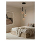 JS-GL-MD 8050-3 - Black & Copper Acrylic Metal Hanging Light