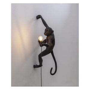 JS-GL-MK01W-BK - Black Metal & Resin Artistic Wall Light