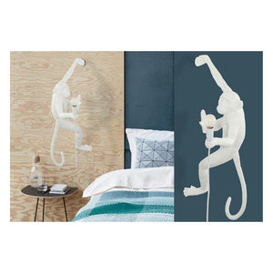 JS-GL-MK01W-WH - White Metal & Resin Artistic Wall Light