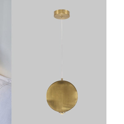JS-GL-P011 - Antique Brass Metal Hanging Light