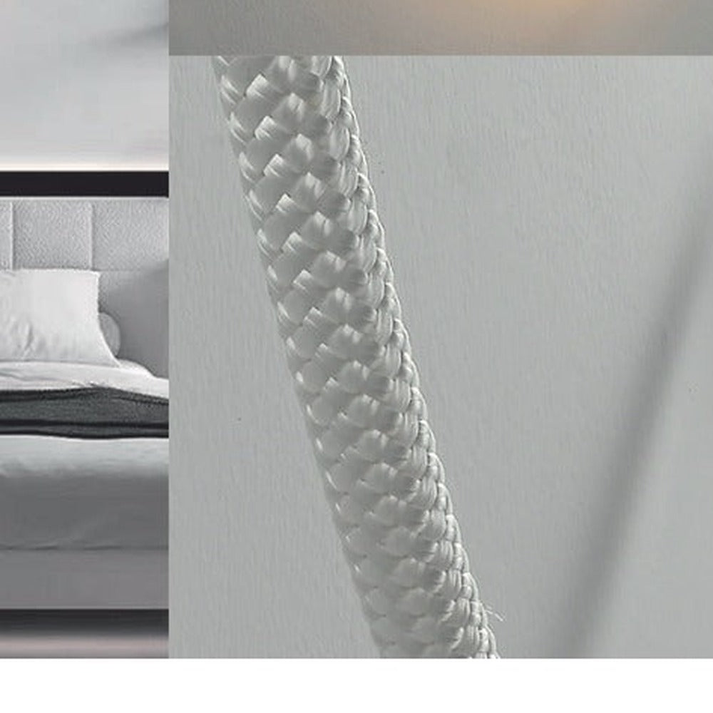 JS-GL-RP-109 - Black Metal & Silicon Rope Modern Wall Light