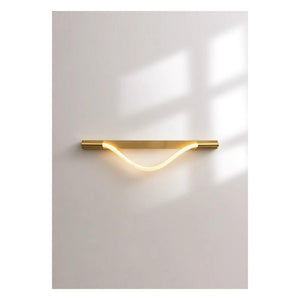 JS-GL-RP-110 - Antique Brass Metal & Silicon Rope Modern Wall Light