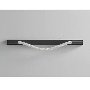 JS-GL-RP-111 - Black Metal & Silicon Rope Modern Wall Light
