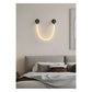 JS-GL-RP-115 - Black Metal & Silicon Rope Modern Wall Light