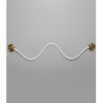 JS-GL-RP-120 - Antique Brass Metal & Silicon Rope Modern Wall Light