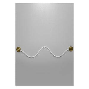 JS-GL-RP-120 - Antique Brass Metal & Silicon Rope Modern Wall Light