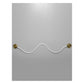 JS-GL-RP-120 - Antique Brass Metal & Silicon Rope Modern Wall Light