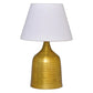 JS-GL-TL2208C-AB - ANTIQUE BRASS METAL & FABRIC SHADE Cloth Shading Table Lamp