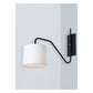 JS-GL-W99669 - BLACK METAL & FABRIC SHADE Cloth Shade Hanging Light