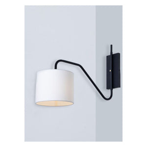 JS-GL-W99669 - BLACK METAL & FABRIC SHADE Cloth Shade Hanging Light