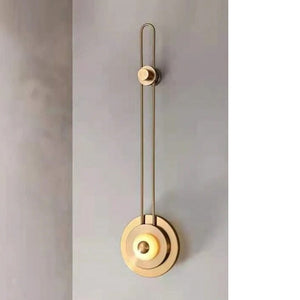 JS-GL-Y01-1 - Antique Brass Metal & Onyx Marble Wall Light