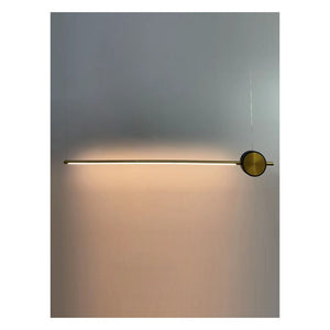 JS-GL-Y03 - Antique Brass & Black Metal & Acrylic Led Hanging Light