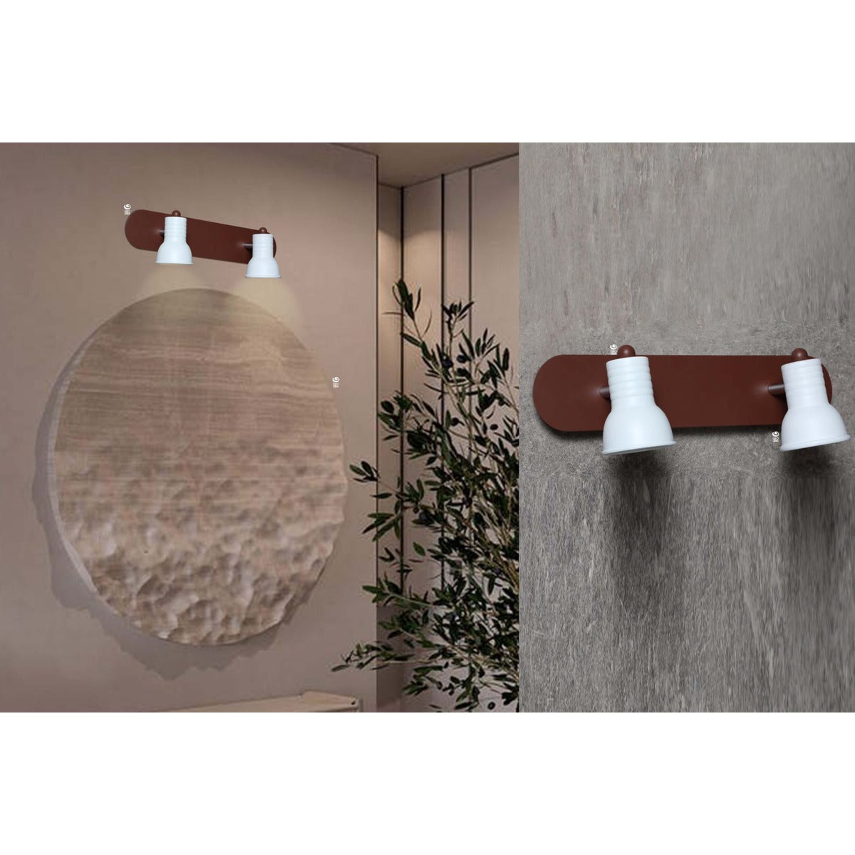 1022-2BR 2XGU10 Wall Light