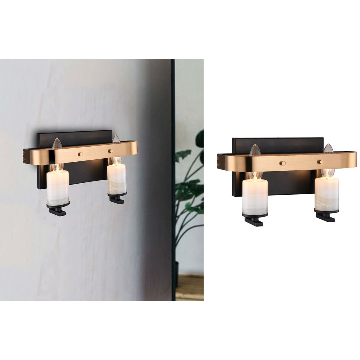 19313-2 2XE27 Wall Light