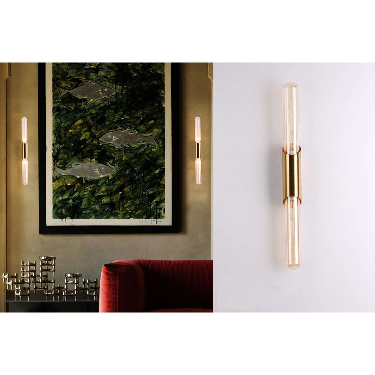 296-2 2XE14 Wall Light