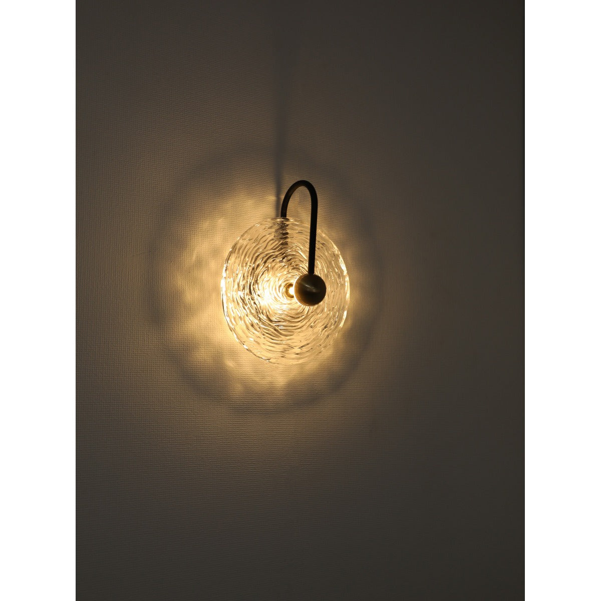 JS-GL-6084 - Antique Brass Metal & Crystal Glass & Acrylic Crystal Wall Light