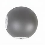 Eliante Outdoor Sphere Wall Light – Flash Grey, 4×3W (GOD-026)