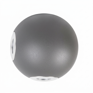 Eliante Outdoor Sphere Wall Light – Flash Grey, 4×3W (GOD-026)