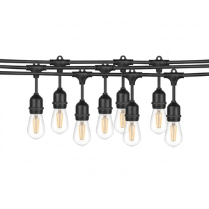 Eliante Outdoor String Light – Black, E27 (GOD-081)