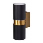 Eliante Outdoor Up-Down Wall Light – Black-Gold, GU10 (GOD-103-BK,GD)