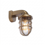 Eliante Outdoor Bulkhead Wall Light – Matt Gold, E27 (GOD-118)