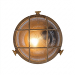 Eliante Outdoor Bulkhead Wall Light – Matt Gold, E27 (GOD-119)