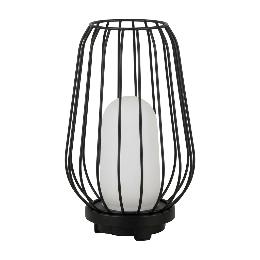 Eliante Outdoor Cage Lantern – Dark Sand Grey, E27 (GOD-1219)