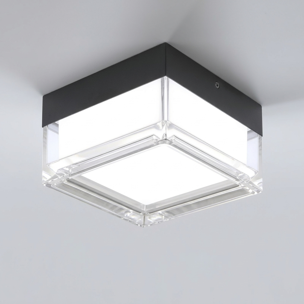 Eliante Outdoor Ceiling Light – Black-White, 12W (GOD-1224)