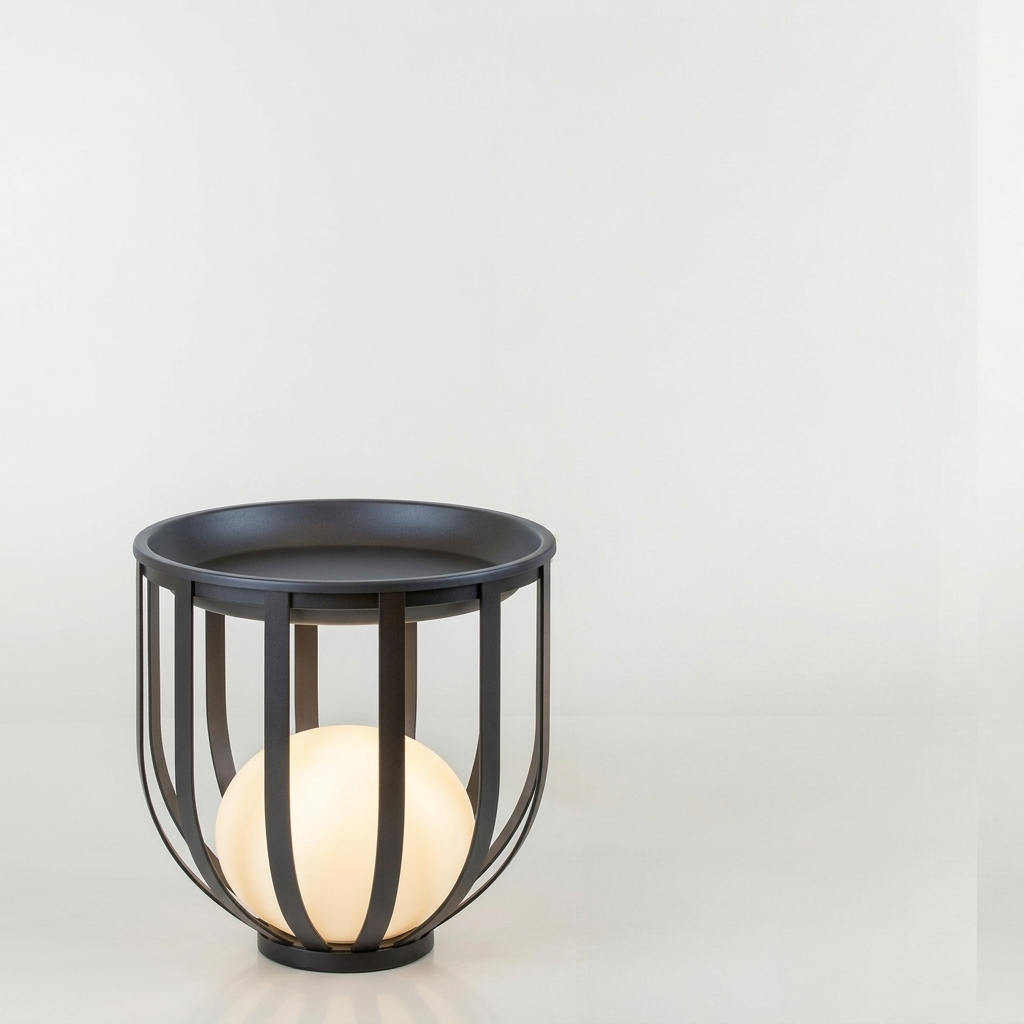 Eliante Outdoor Planter Lantern Light – Stone Black, E27 (GOD-C1227)