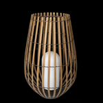 Eliante Outdoor Rattan Hanging Lantern – Black-Cane, E27 (GOD-C1232)