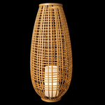 Eliante Hanging Lantern – Black-Natural Cane, E27 (GOD-C1242)
