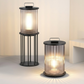 Eliante Outdoor Rattan Floor Lantern – Black, E27 (GOD-C1244)
