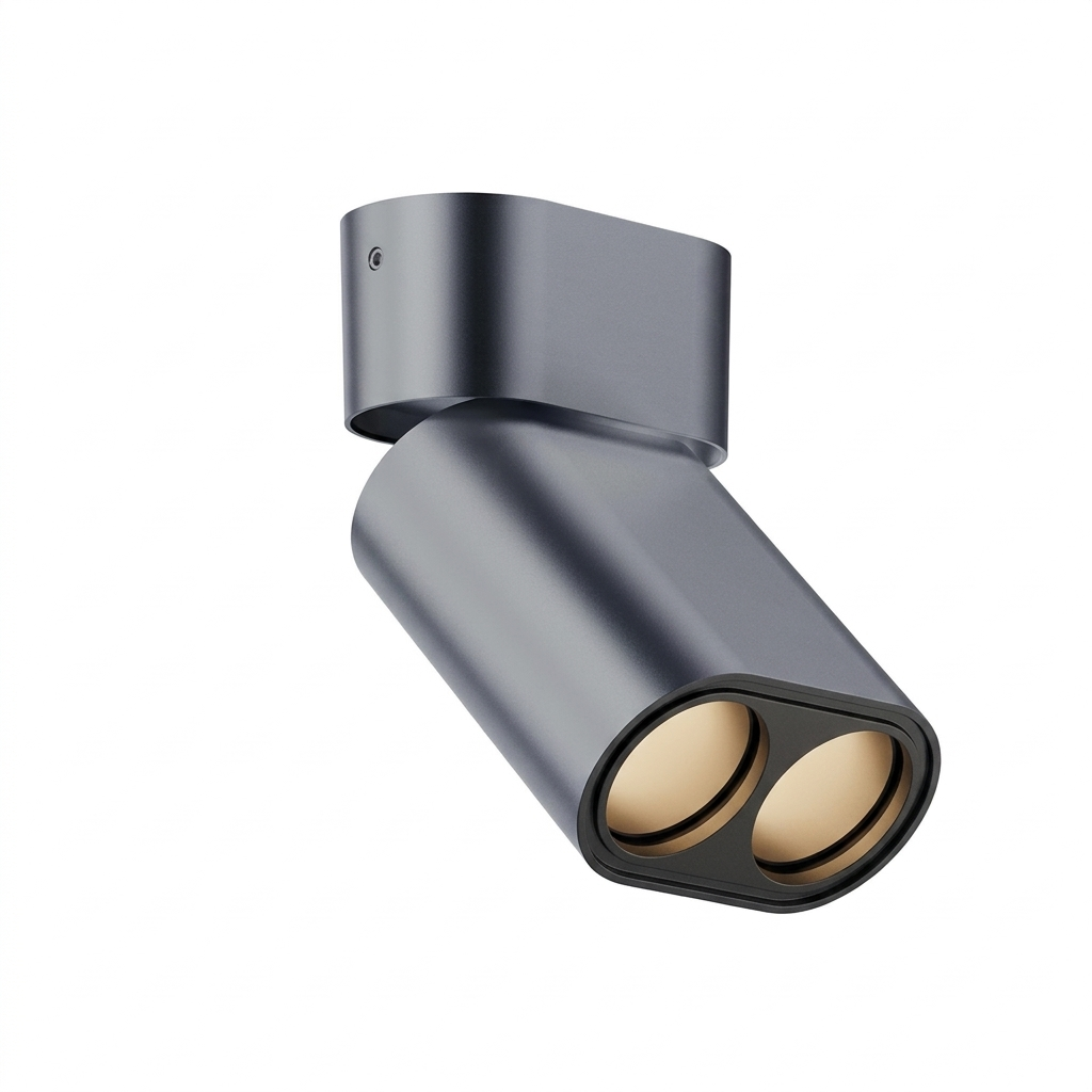 Eliante Swivel Spotlight – Brushed Gold-Brushed Grey, 14W (GS-846)