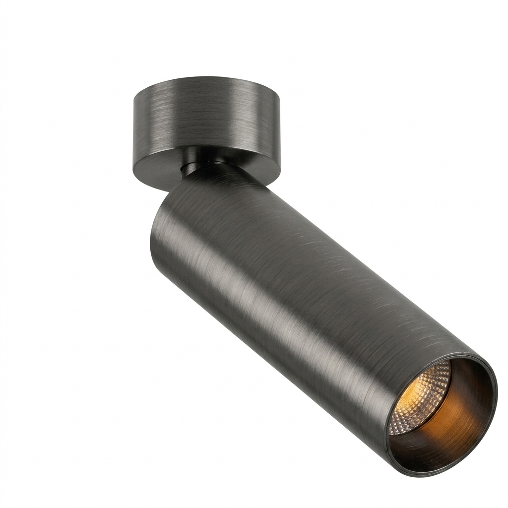 Eliante Surface Swivel Spotlight – Brushed Grey, 15W (GS-854)