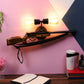 Wooden Wood Wall Light -Gun-Med - Included Bulb