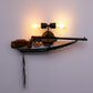 Wooden Wood Wall Light -Gun-Med - Included Bulb