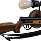 Wooden Wood Wall Light -Gun-Med - Included Bulb