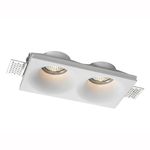 Eliante Twin Gypsum Recessed Spotlight – White, 2 × MR16 (Gypsum-2)
