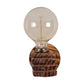 Wooden Metal Wall Light - HAND-WL - Included Bulb