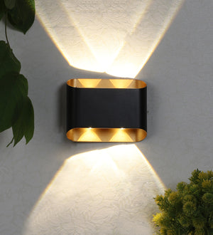 Eliante by Jainsons Lights-Up Down Outdoor Wall Light-HEXEN-2X2-Inbuilt LED