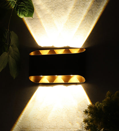 Eliante by Jainsons Lights-Narrow Beam Outdoor wall Lights-HEXEN-3X3-Inbuilt LED