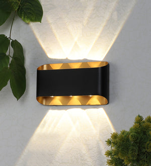 Eliante by Jainsons Lights-Narrow Beam Outdoor wall Lights-HEXEN-3X3-Inbuilt LED
