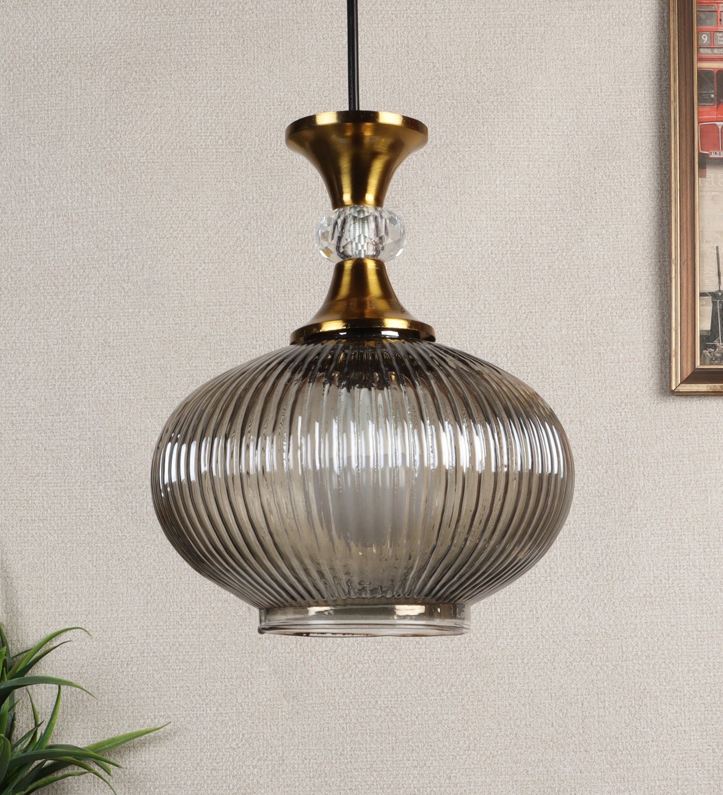 Eliante by Jainsons Lights | Gold Iron Hanging Light | HL-1112