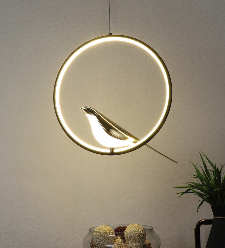 Eliante by Jainsons Lights-Modern Hanging Lights-HL-930-1LP-RD-Inbuilt LED