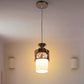 JS-VP S-395-1LP Modern Hanging Lights 1xE27 Mild Steel & Glass Material Gold & White Finish