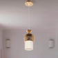 JS-VP S-395-1LP Modern Hanging Lights 1xE27 Mild Steel & Glass Material Gold & White Finish