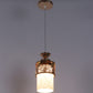JS-VP S-395-1LP Modern Hanging Lights 1xE27 Mild Steel & Glass Material Gold & White Finish